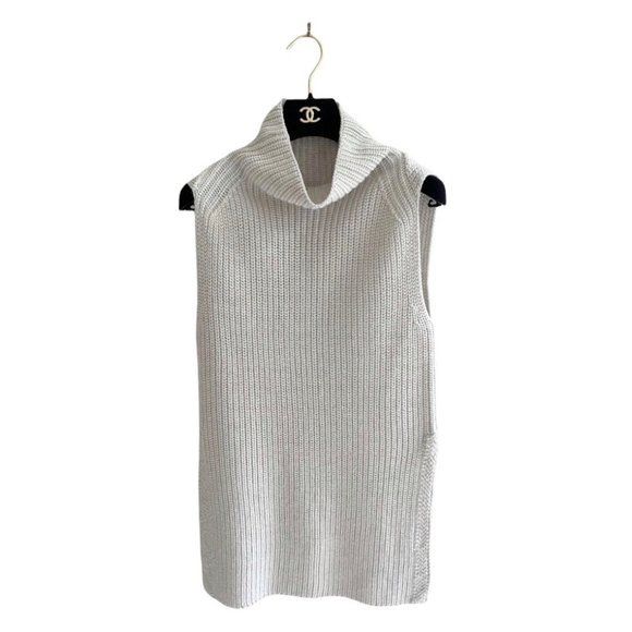 Aritzia Gray Sleeveless Turtleneck Sweater - Picture 4 of 7